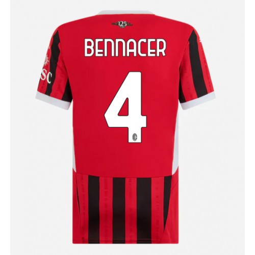 Fotbalové Dres AC Milan Ismael Bennacer #4 Dámské Domácí 2024-25 Krátký Rukáv